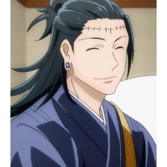 Grey Cat Beanie with black stitches/scar, mouth and gauges - Picture 5 of 10